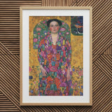 Eugenia Primavesi - Gustav Klimt Symbolist Art Print / Canvas Vibrant Colorful Portrait Woman Ornate Floral Dress, Prints