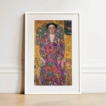 Eugenia Primavesi - Gustav Klimt Symbolist Art Print / Canvas Vibrant Framed Art Print Woman Ornate Floral Gown Gustav Klimt, Eugenia