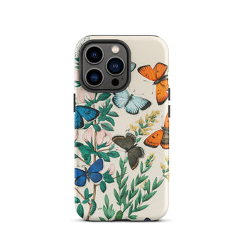 Europese vlinders & motten - William Forsell Kirby iPhone-hoesje, 13 Pro / Mat, Telefoonhoesjes, Toby Leon