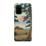 Evening at Tago Bay - Hasui Kawase Phone Case Samsung Galaxy S20 Plus / Matte Phone Case Vintage-style Illustration Mount Fuji Pine Trees