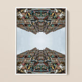 Every Deity - South Indian Temple Op Art Print / Canvas, 12x16’’ / 31x41cm / White Frame, Posters Prints & Visual Artwork, Toby Leon