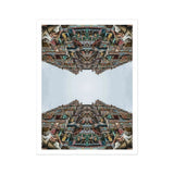 Every Deity - South Indian Temple Op Art Print / Canvas Mirrored Architectural Ornate Hindu Intricate Carvings Sculptures Architecture,