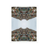 Every Deity - Südindischer Tempel Op-Art-Print / Leinwand, 12x16’’ / 31x41cm / Ohne Rahmen / Weißer Rand, Poster, Drucke & visuelle Kunstwerke, Toby