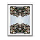 Every Deity - South Indian Temple Op Art Print, Ornate Hindu Temple Architecture Symmetrical Mirrored Tiers Intricate