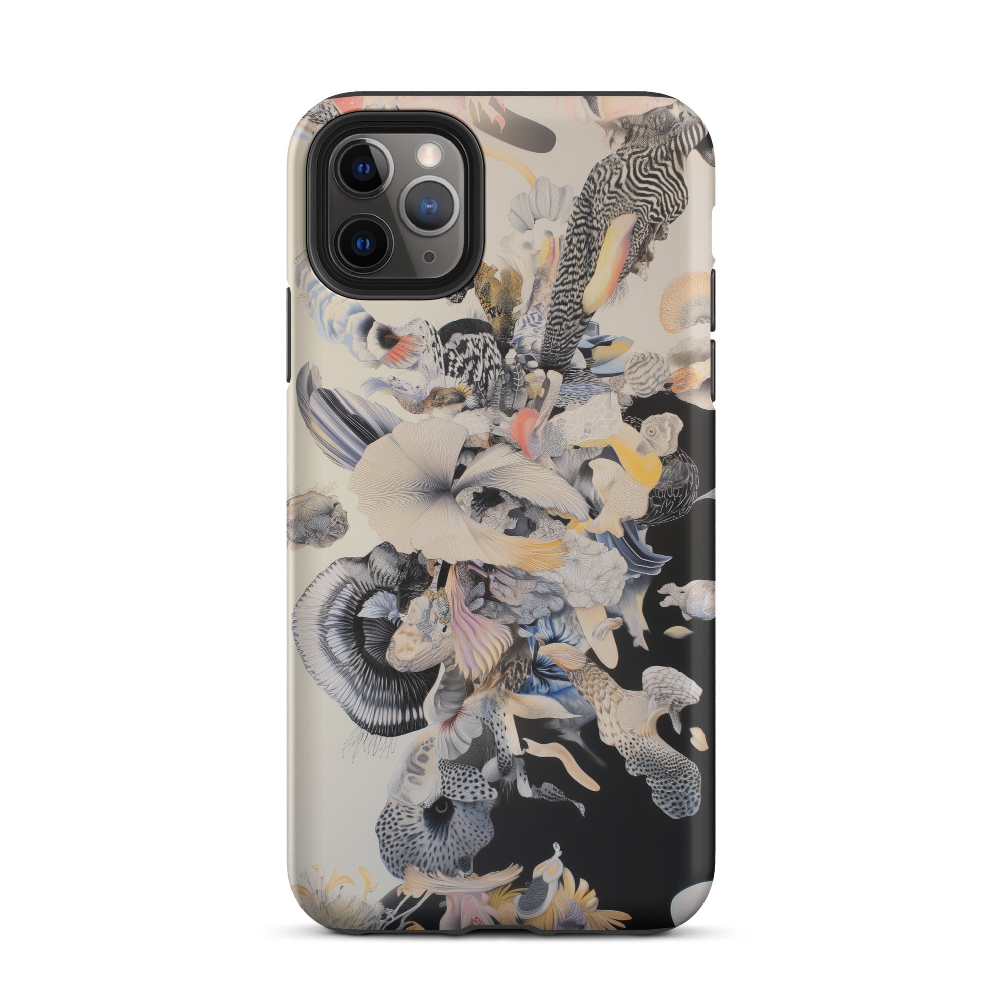 Evolution Surreal Botanical Art Iphone Case, Abstract Patterned Phone Case