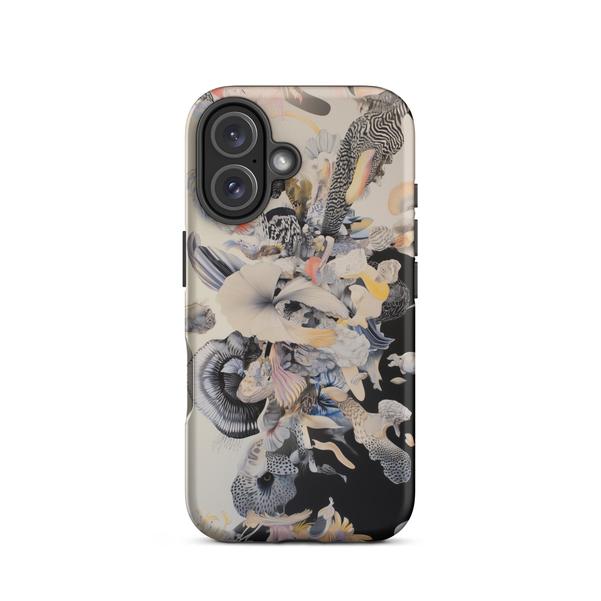 Evolution Surreal Botanical Art Iphone Case, Abstract Patterned Phone Case
