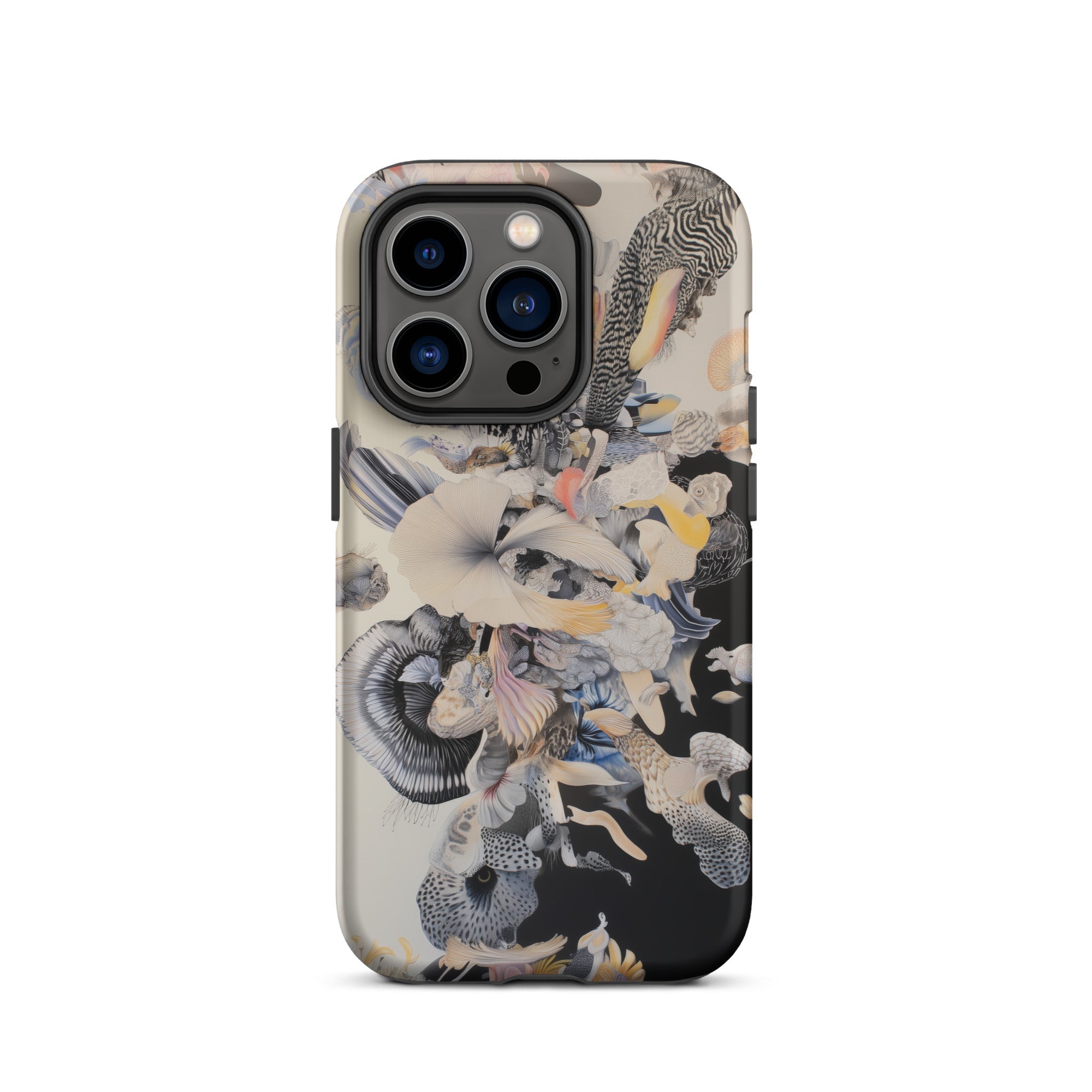 Evolution Surreal Botanical Art Iphone Case, Abstract Patterned Phone Case