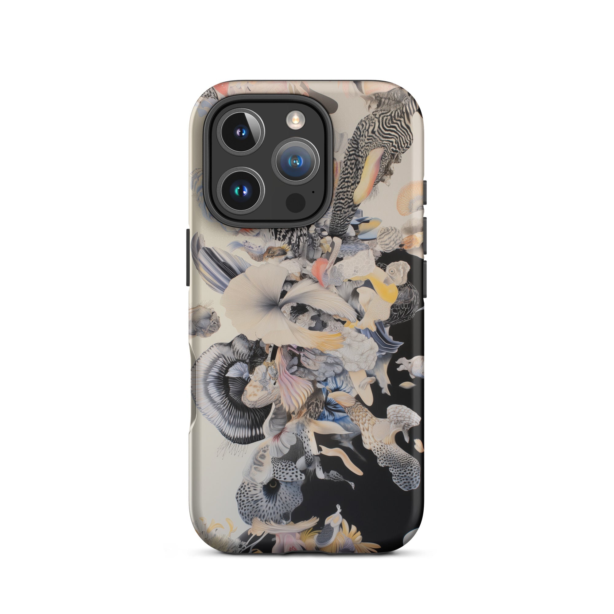 Evolution Surreal Botanical Art Iphone Case, Abstract Patterned Phone Case