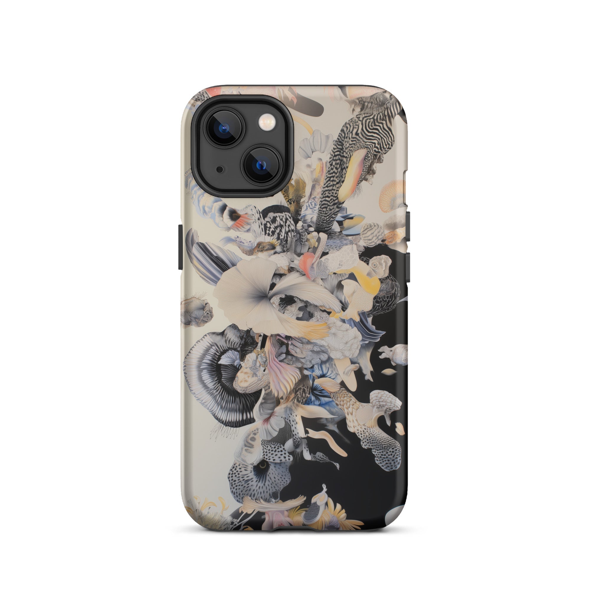 Evolution Surreal Botanical Art Iphone Case, Abstract Patterned Phone Case