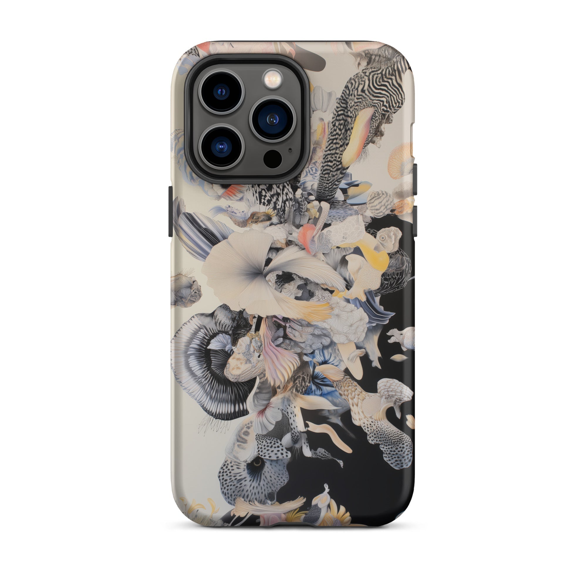 Evolution Surreal Botanical Art Iphone Case, Abstract Patterned Phone Case