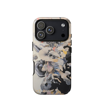 Evolution - Surreal Botanical Art Phone Case Iphone 17 Pro / Matte Black White Floral Iphone 12 Pro Max Case Surreal Botanical Art, Darwin