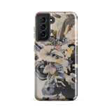 Evolution - Surreal Botanical Art Phone Case Samsung Galaxy S21 Fe / Gloss Vibrant Abstract Phone Case Dynamic Collage Stylized Birds