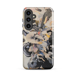 Evolution - Surreal Botanical Art Phone Case Samsung Galaxy S24 Plus / Gloss Vibrant Abstract Phone Case Dynamic Collage Stylized Birds