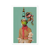Eye Candy - Avantgarde-Modekunstdruck / Leinwand, 12x18’’ / 31x46cm / Ungeahmt / Weißer Rand, Poster, Drucke & visuelle Kunstwerke, Toby Leon