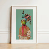 Eye Candy - Avant Garde Fashion Art Print / Canvas, 12x18’’ / 31x46cm / White Frame / Matboard, Posters Prints & Visual Artwork, Toby Leon