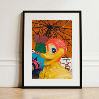 Eye Spy Giclée Print / Canvas Vibrant Yellow Rubber Duck Red Head Blue Eye Spy Giclée, Giclée Print, Waking Dream