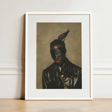 Eye of the Storm - Trans Fetish Mythology Art Print / Canvas Black Leather Jacket Gold Chain, Velvet Architecture, Prints