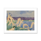 Twelve Nude Boys at the Beach - Charles Demuth Fine Art Print, Framed Watercolor Painting Nude Bathers