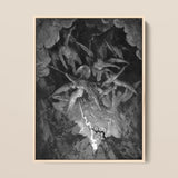 La caída del hombre - impresión artística de Gustave Dore / Lienzo, 12x16’’ / 31x41cm / Marco natural, Pósters, Impresiones y Arte visual, Toby Leon