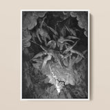 La caída del hombre - impresión artística de Gustave Dore / Lienzo, 12x16’’ / 31x41cm / Marco blanco, Pósters, Impresiones y Arte visual, Toby Leon
