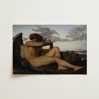 Reproduction Classical Painting Fall Rebel Angels Théodore Chassériau Fallen Angel, Alexandre Cabanel, Pins, Lucifer, Art, Print