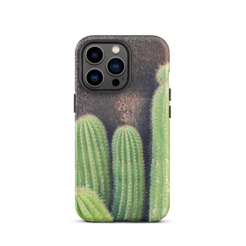 Family Affair - Modern Cactus Iphone Case 13 Pro / Matte Cactus-themed Phone Striking, Photography, Mobile Cases