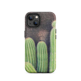 Family Affair - Modern Cactus Iphone Case 14 / Matte Cactus-themed Phone Case Striking Iphone Case, Modern Cactus Photography, Photography