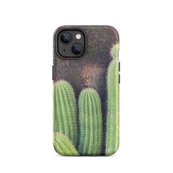 Family Affair - Modern Cactus Iphone Case 14 / Matte Cactus-themed Phone Case Striking Iphone Case, Modern Cactus Photography, Photography