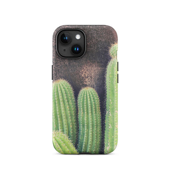 Family Affair - Modern Cactus Iphone Case 15 / Matte Cactus-themed Phone Case Striking Iphone Case, Modern Cactus Photography, Photography