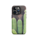 Family Affair - Modern Cactus Iphone Case 15 Pro / Matte Cactus-themed Smartphone Striking, Photography, Mobile Phone Cases