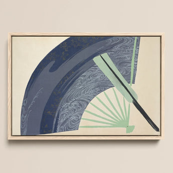 Fan - Kamisaka Sekka Japanese Meiji Art Print / Canvas, 17x12’’ / A3 / Natural Frame, Posters Prints & Visual Artwork, Toby Leon