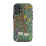 Bauerngarten mit Sonnenblumen - Gustav Klimt iPhone-Hülle, 16 Plus / Matt, Handyhüllen, Toby Leon
