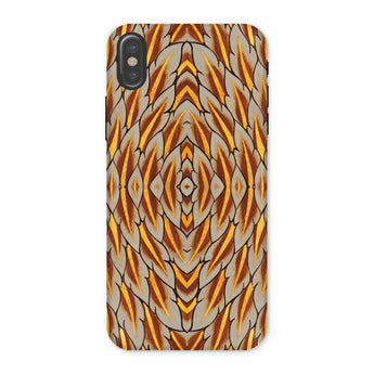Featherweight Champion - Garuda Feathers Phone Case Iphone x / Matte Phone Case Abstract Geometric Pattern Warm Earth Tones Featherweight