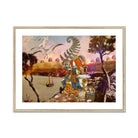 Feeding Time - Surreal Japanese Ritual Collage Art Print, Framed Surreal Collage