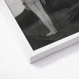 Feeling of Dependency - Sascha Schneider Art Print / Canvas White Framed Black, Spectral Pallid Tones, Monstrous Shadow Prints