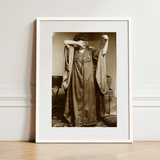 Female Model Standing - Alphonse Mucha Art Print / Canvas, 12x16’’ / 31x41cm / White Frame / Matboard, Posters Prints & Visual Artwork,