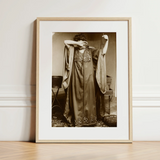 Female Model Standing - Alphonse Mucha Art Print / Canvas, Inside Mucha’s Rue, Rue Du Val-de-grâce, Czech Painter’s Photographic, Painter’s