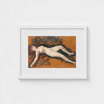 Female Nude - Francis Augustus Lathrop Art Print / Canvas, Panel Left Deliberately, Bare, Figure, Lathrop’s, Oil Sketch Surrenders, Prints
