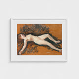 Female Nude - Francis Augustus Lathrop Art Print / Canvas, Panel Left Deliberately, Bare, Figure, Lathrop’s, Oil Sketch Surrenders, Prints