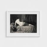 Female Nude from the Back Art Print / Canvas Anonymous Parisian Camera, Operator, Young Model, Bistre Register, Wet-collodion Plate Prints
