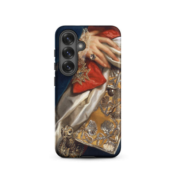Ferdinand Iv - Anton Raphael Mengs Samsung Case, Galaxy S25 / Matte, Smartphone Case Classical Painting Hand Adorned Rings Red