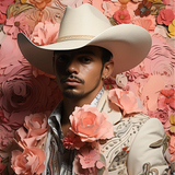 Fernando - Gay Mexican Vaquero Art Print / Canvas, Gay Mexican Vaquero, Elegant Latino Outlaw’s, Vintage Gay Vaquero