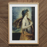 Figura di Apollo da ?The Forge Vulcan’ - stampa artistica di John Singer Sargent / Canvas, 20x30’’ / 51x76cm / Cornice naturale / Matboard, Posters P