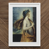 Figura di Apollo da ?The Forge Vulcan’ - stampa artistica di John Singer Sargent / Canvas, 20x30’’ / 51x76cm / Cornice bianca / Matboard, Posters Prints