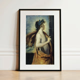 Figure of Apollo from ?The Forge Vulcan’ - John Singer Sargent Art Print / Canvas, 12x18’’ / 31x46cm / Black Frame / Matboard, Posters Prints