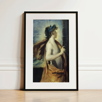Figure of Apollo from ?The Forge Vulcan’ - John Singer Sargent Art Print / Canvas, 12x18’’ / 31x46cm / Black Frame / Matboard, Posters Prints