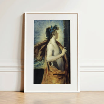 Figure of Apollo from ?The Forge Vulcan’ - John Singer Sargent Art Print / Canvas, 12x18’’ / 31x46cm / White Frame / Matboard, Posters Prints