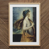 Figure of Apollo from ?The Forge Vulcan’ - John Singer Sargent Art Print / Canvas Framed Oil Painting Classical Laurel Wreath, Incandescent C