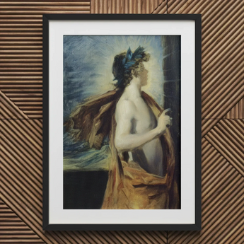 Figure of Apollo from ?The Forge Vulcan’ - John Singer Sargent Art Print / Canvas Framed Oil Painting Classical Possibly God Hero,