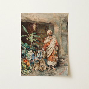 Figure of a Moor - Carlo Ascenzi Art Print / Canvas, 12x16’’ / 31x41cm / Unframed / no Border, Posters Prints & Visual Artwork, Toby Leon